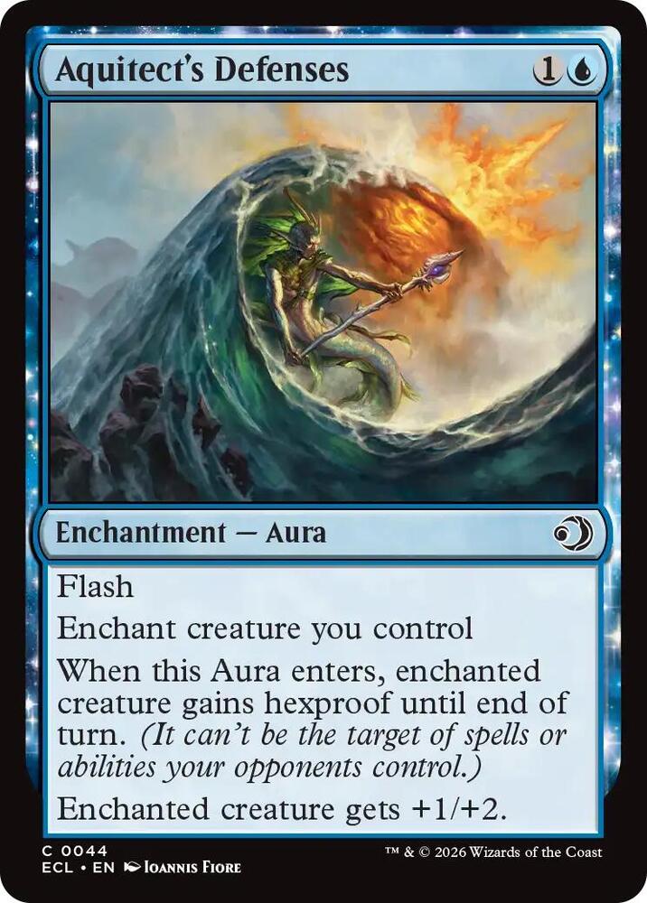 Aquitect's Defenses 44/273 (Lorwyn Eclipsed)  - Foil | Good Games Morley
