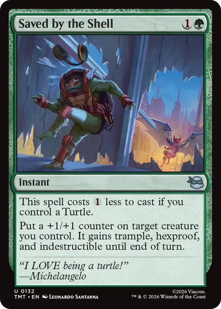 Saved by the Shell 132 (Teenage Mutant Ninja Turtles)  - Foil | Good Games Morley