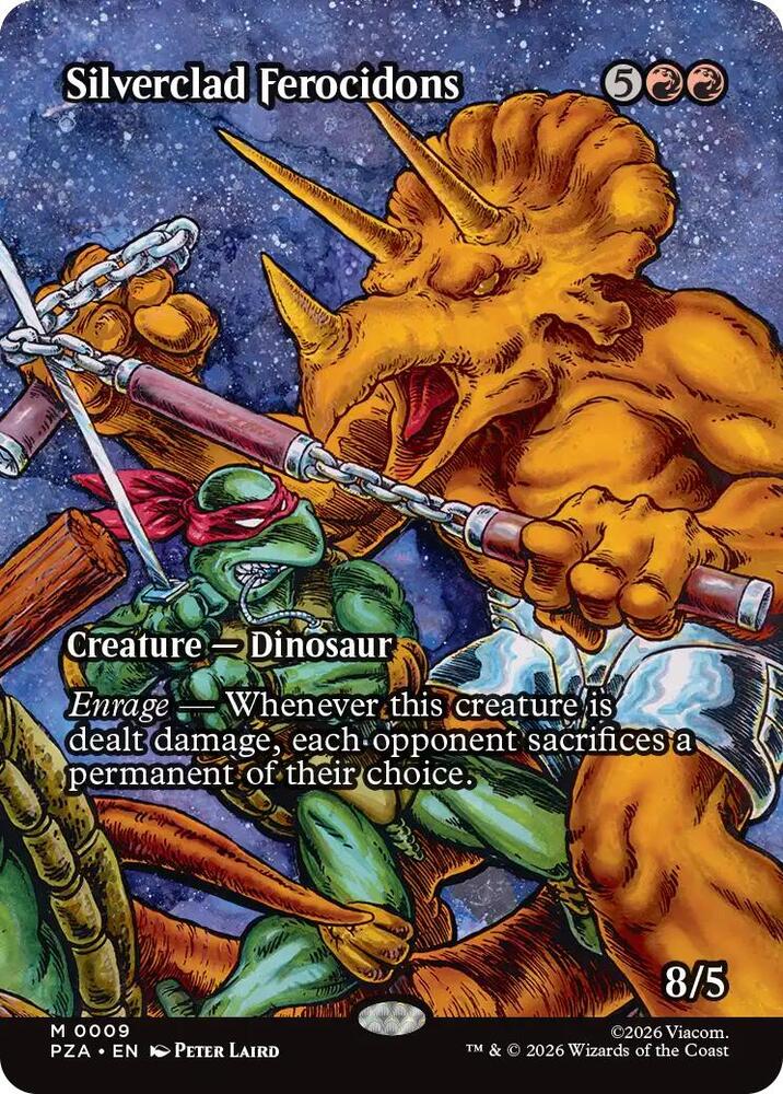 Silverclad Ferocidons 9/20 (Teenage Mutant Ninja Turtles Source Material)  - Borderless | Good Games Morley