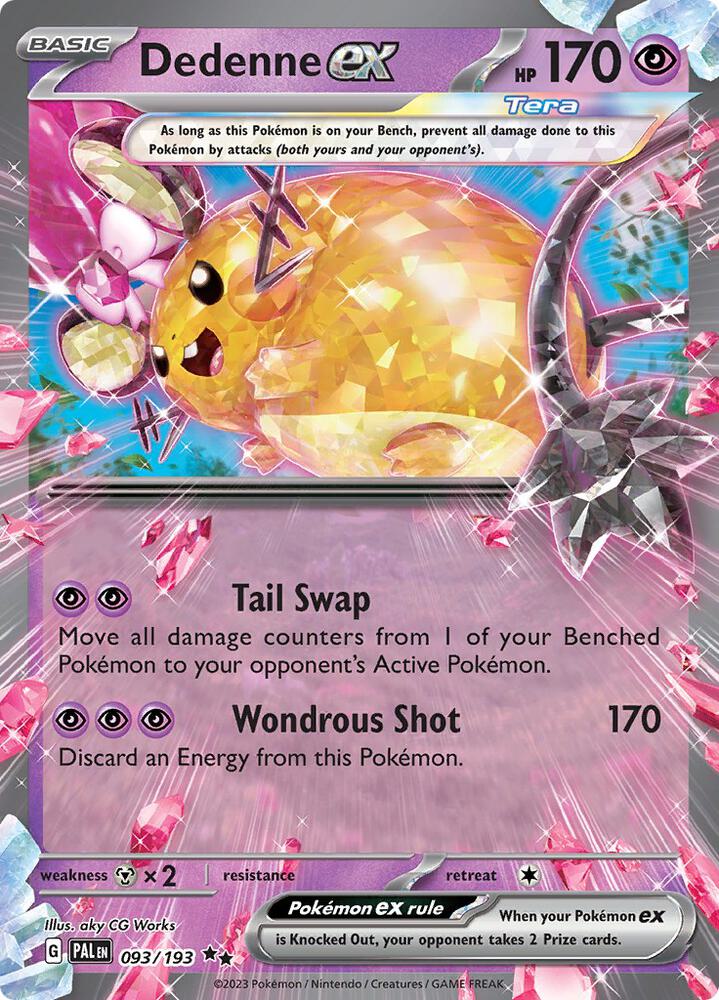 Dedenne ex 093/193 (SV02: Paldea Evolved)  - Holofoil | Good Games Morley