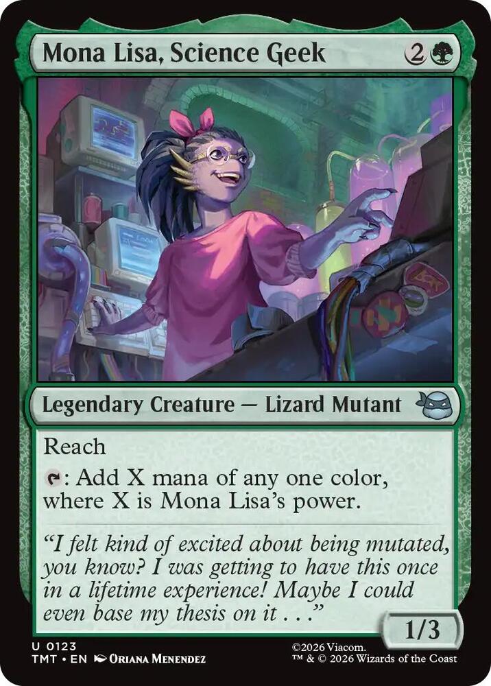 Mona Lisa, Science Geek 123/190 (Teenage Mutant Ninja Turtles)  | Good Games Morley