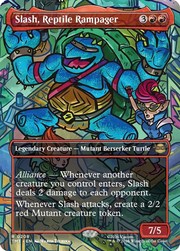 Slash, Reptile Rampager 208 (Teenage Mutant Ninja Turtles)  - Borderless | Good Games Morley
