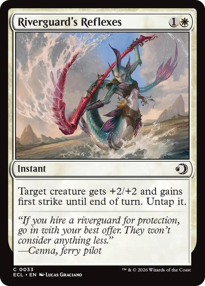 Riverguards Reflexes 33/273 (Lorwyn Eclipsed)  - Foil | Good Games Morley