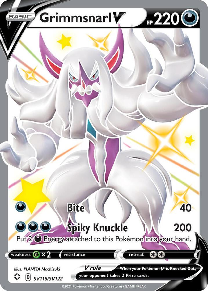 Grimmsnarl V SV116/SV122 (Shining Fates: Shiny Vault)  - Holofoil | Good Games Morley