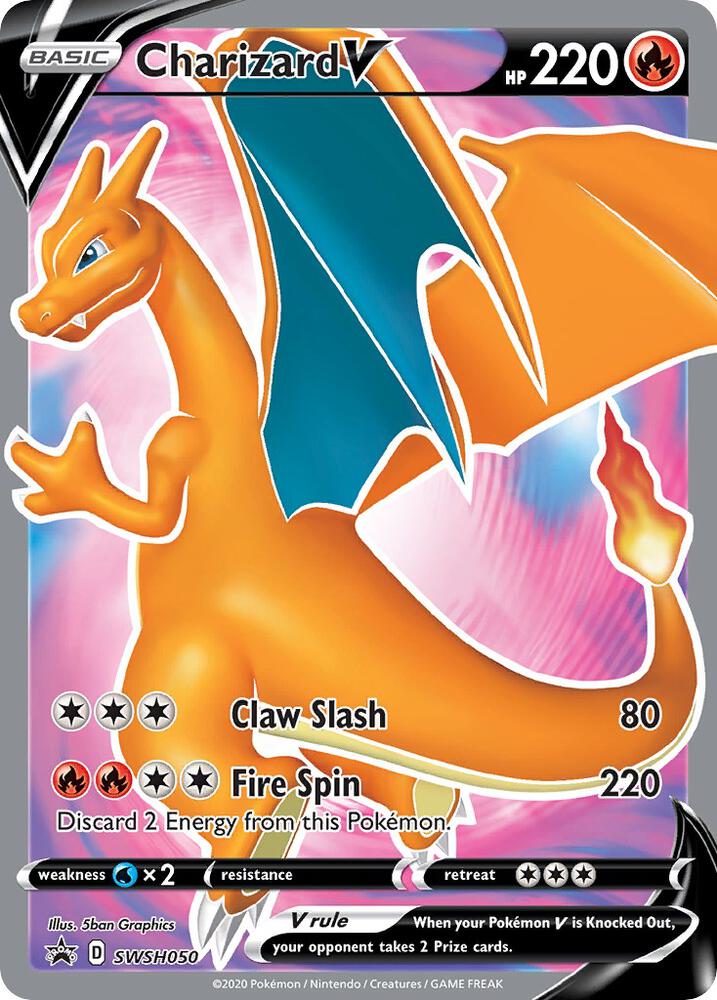 Charizard V SWSH050 (SWSH: Sword & Shield Promo Cards)  - Holofoil | Good Games Morley