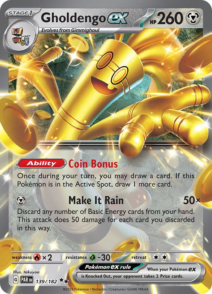 Gholdengo ex 139/182 (SV04: Paradox Rift)  - Holofoil | Good Games Morley