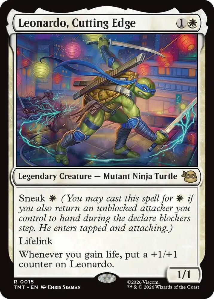Leonardo Cutting Edge 15 (Teenage Mutant Ninja Turtles)  - Foil | Good Games Morley