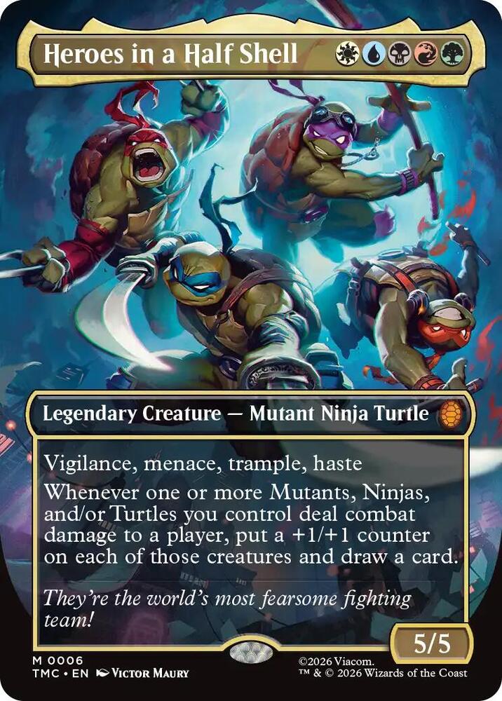 Heroes in a Half Shell  6 (Commander: Teenage Mutant Ninja Turtles)  - Foil | Good Games Morley
