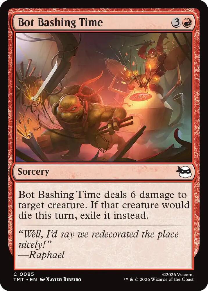 Bot Bashing Time 85 (Teenage Mutant Ninja Turtles)  - Foil | Good Games Morley