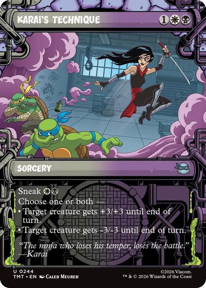 Karai's Technique 244 (Teenage Mutant Ninja Turtles)  - Showcase Foil | Good Games Morley