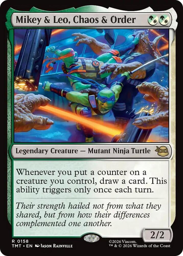 Mikey and Leo, Chaos and Order 158 (Teenage Mutant Ninja Turtles)  | Good Games Morley