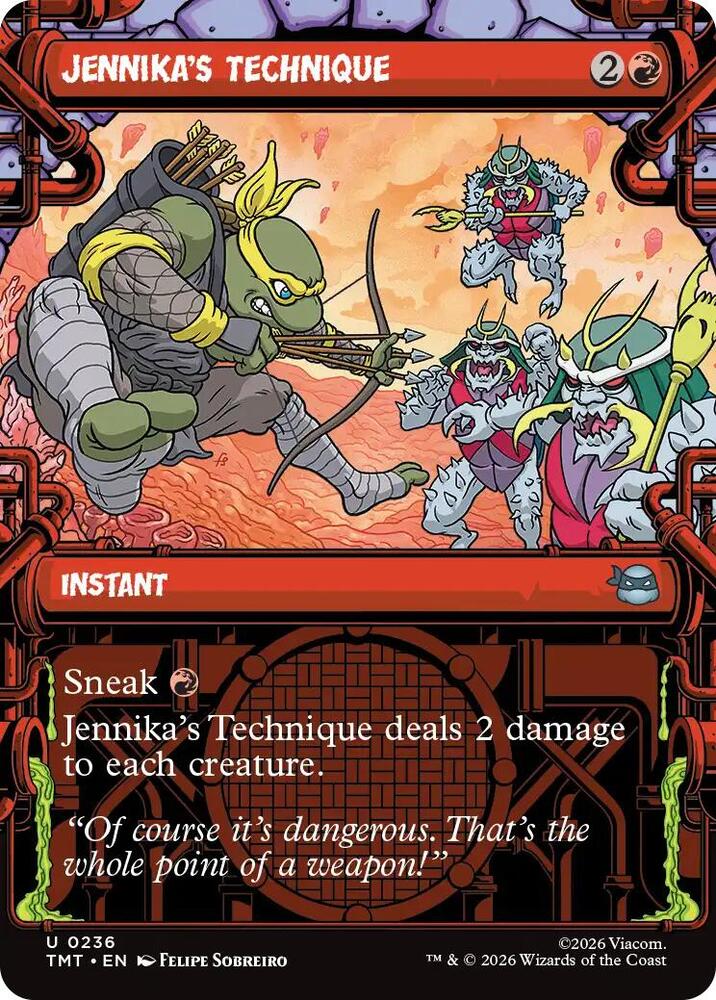 Jennika's Technique 236/190 (Teenage Mutant Ninja Turtles)  - Showcase Foil | Good Games Morley