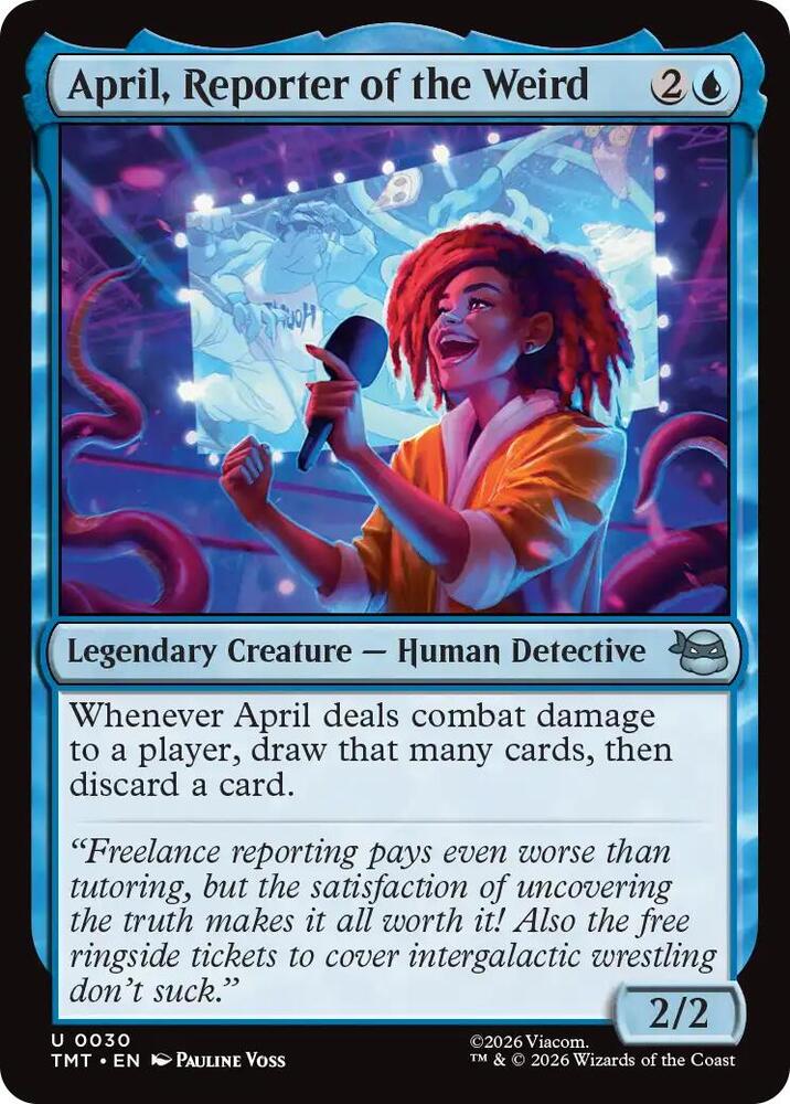 April, Reporter of the Weird 30/190 (Teenage Mutant Ninja Turtles)  - Foil | Good Games Morley