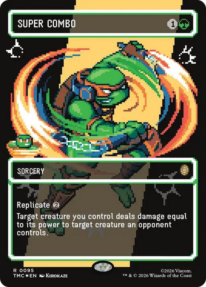 Super Combo Borderless  95 (Commander: Teenage Mutant Ninja Turtles)  - Surge Foil | Good Games Morley