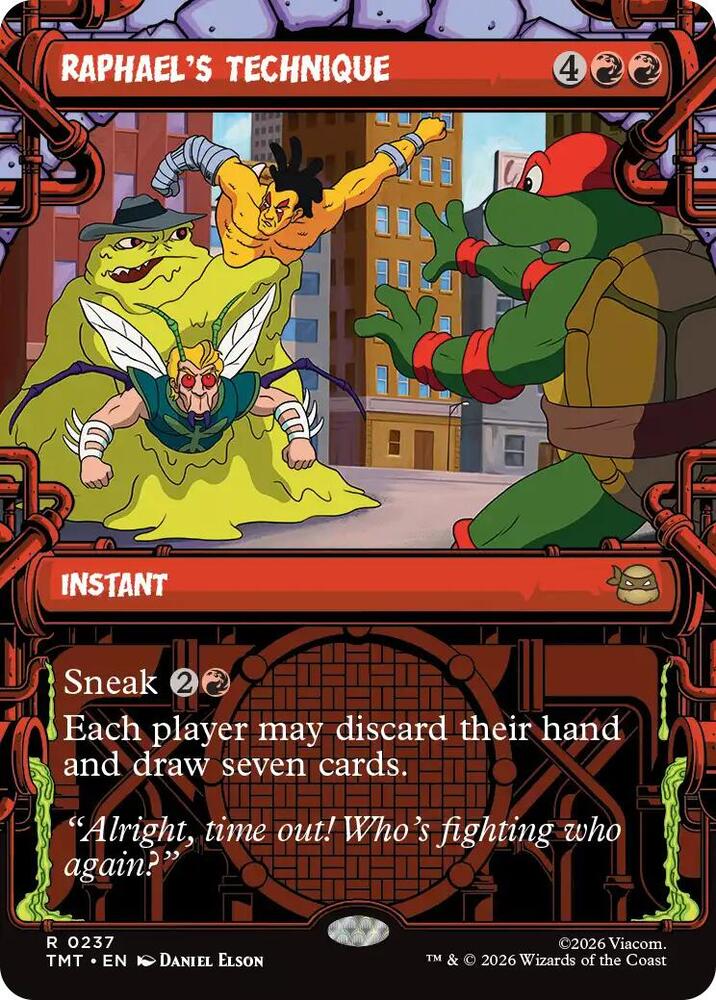 Raphael's Technique 237 (Teenage Mutant Ninja Turtles)  - Showcase Foil | Good Games Morley