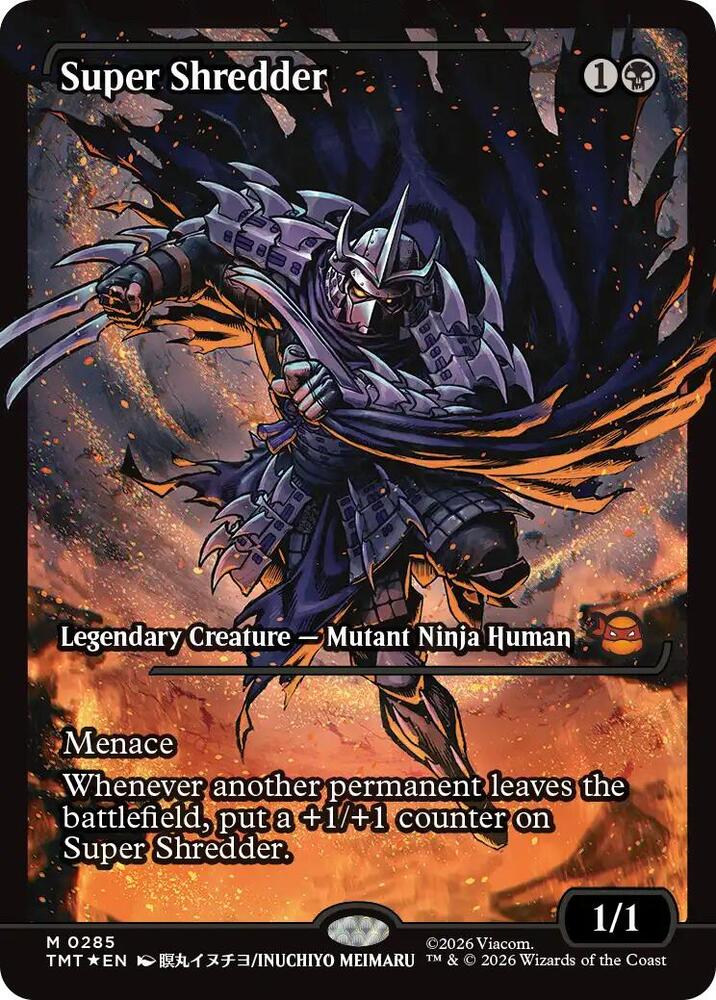 Super Shredder 285/190 (Teenage Mutant Ninja Turtles)  - Showcase Foil | Good Games Morley