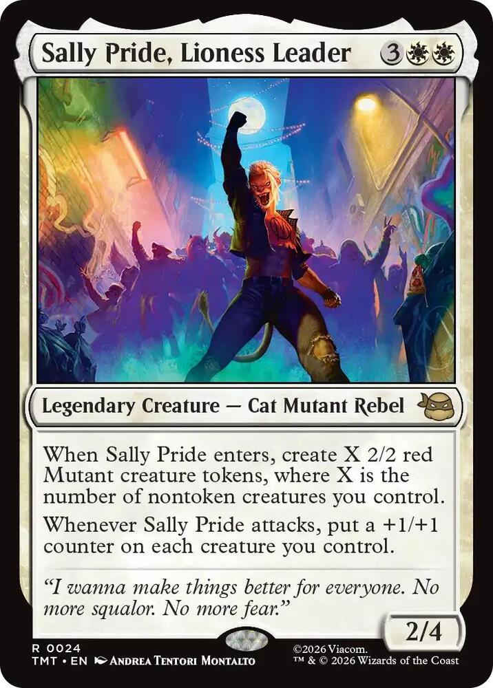 Sally Pride, Lioness Leader 24/190 (Teenage Mutant Ninja Turtles)  - Foil | Good Games Morley