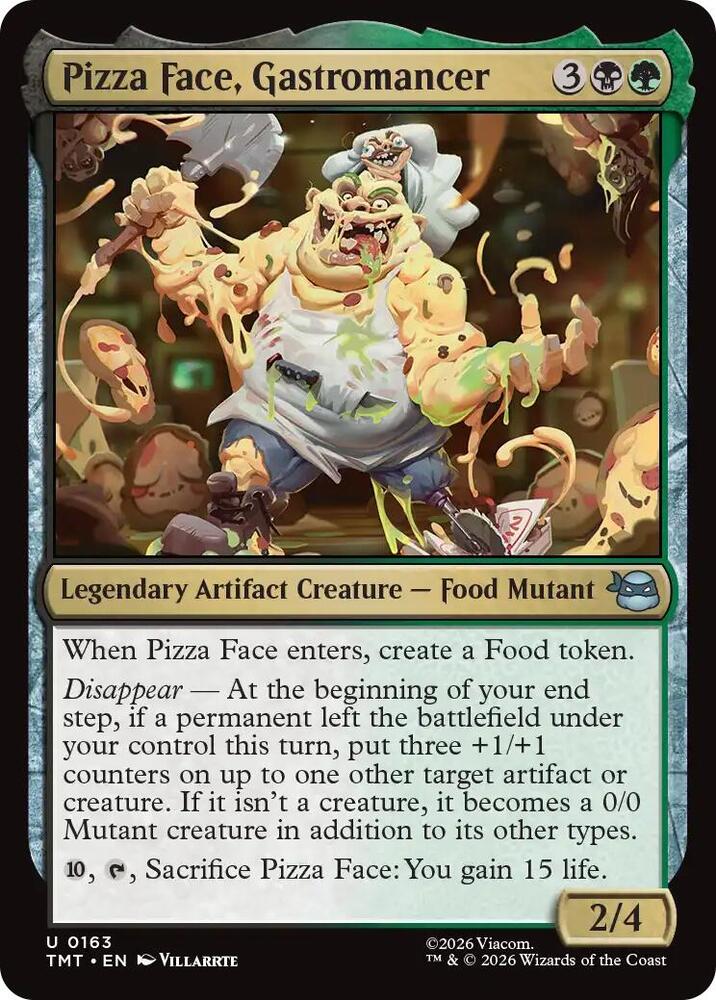 Pizza Face, Gastromancer 163/190 (Teenage Mutant Ninja Turtles)  - Foil | Good Games Morley