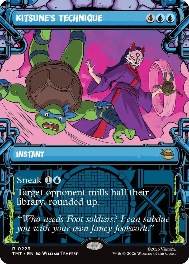 Kitsune's Technique 229/190 (Teenage Mutant Ninja Turtles)  - Showcase Foil | Good Games Morley
