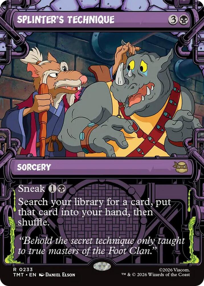 Splinter's Technique 233/190 (Teenage Mutant Ninja Turtles)  - Showcase Foil | Good Games Morley