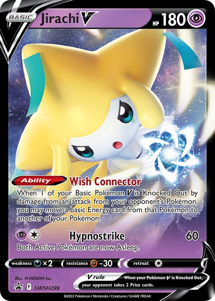 Jirachi V SWSH299 (SWSH: Sword & Shield Promo Cards)  - Holofoil | Good Games Morley