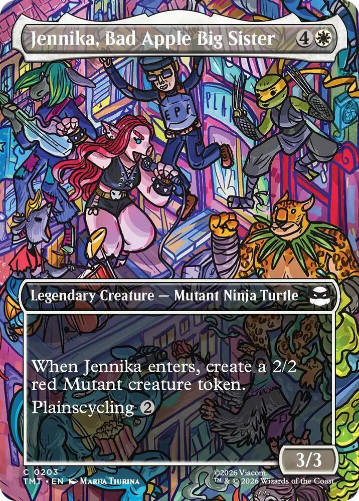 Jennika, Bad Apple Big Sister 203/190 (Teenage Mutant Ninja Turtles)  - Borderless | Good Games Morley
