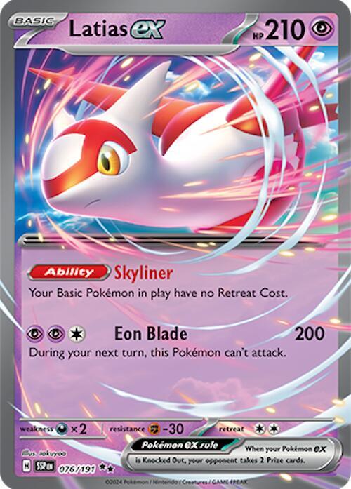 Latias ex 076/191 (SV08: Surging Sparks)  - Holofoil | Good Games Morley