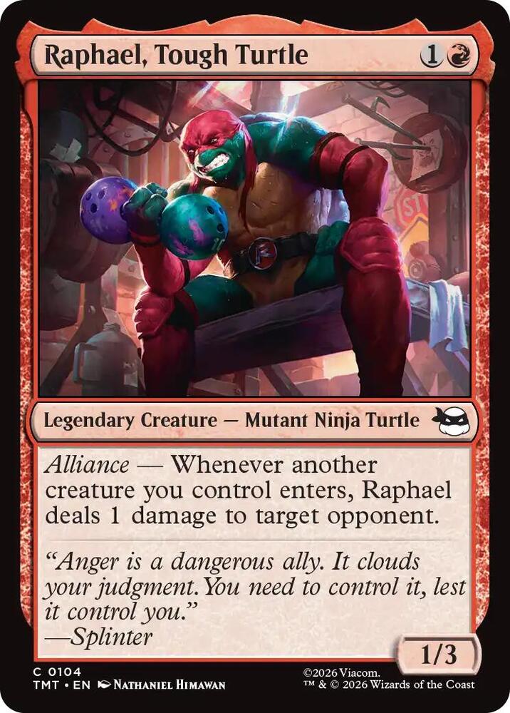 Raphael, Tough Turtle 104/190 (Teenage Mutant Ninja Turtles)  | Good Games Morley