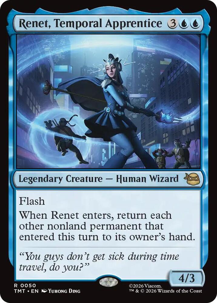 Renet, Temporal Apprentice 50 (Teenage Mutant Ninja Turtles)  - Foil | Good Games Morley
