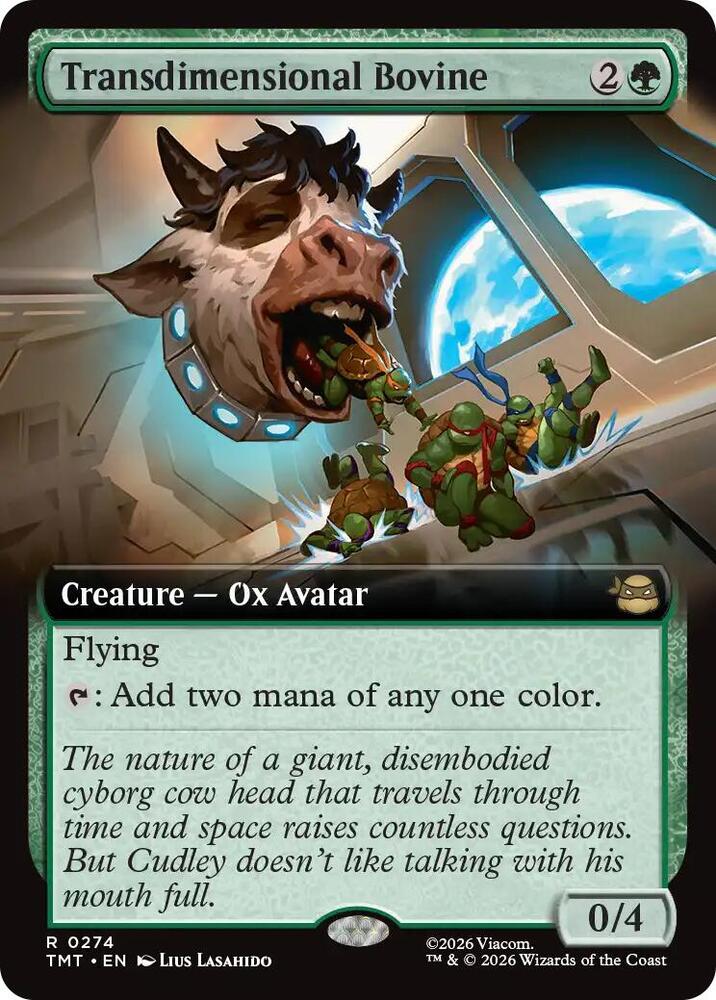 Transdimensional Bovine  274/190 (Teenage Mutant Ninja Turtles)  - Extended Art Foil | Good Games Morley