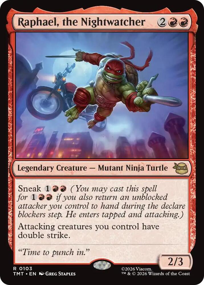 Raphael, the Nightwatcher 103 (Teenage Mutant Ninja Turtles)  - Foil | Good Games Morley
