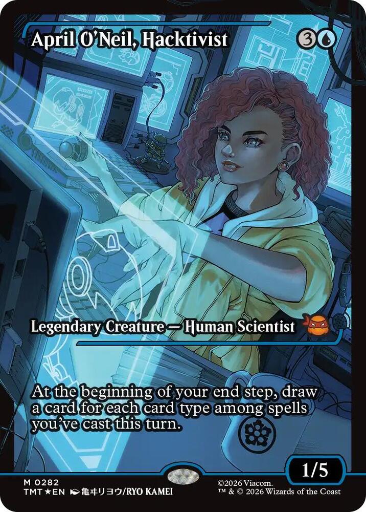 April O'Neil, Hacktivist 282/190 (Teenage Mutant Ninja Turtles)  - Showcase Foil | Good Games Morley