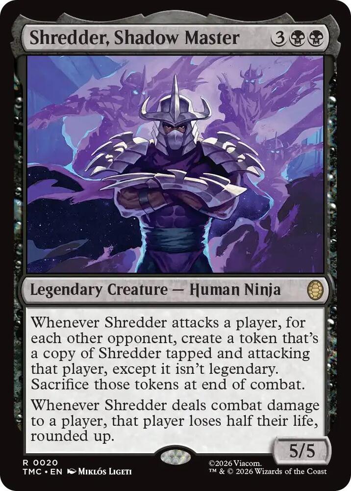 Shredder Shadow Master 20 (Commander: Teenage Mutant Ninja Turtles)  - Surge Foil | Good Games Morley