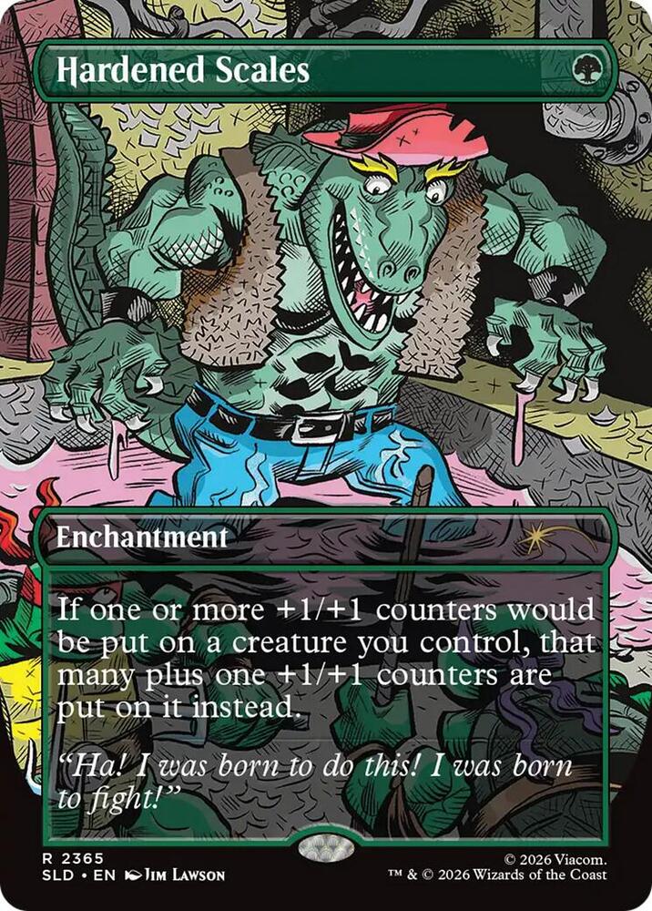 Hardened Scales 2365 (Secret Lair Drop Series)  - Borderless Rainbow Foil | Good Games Morley