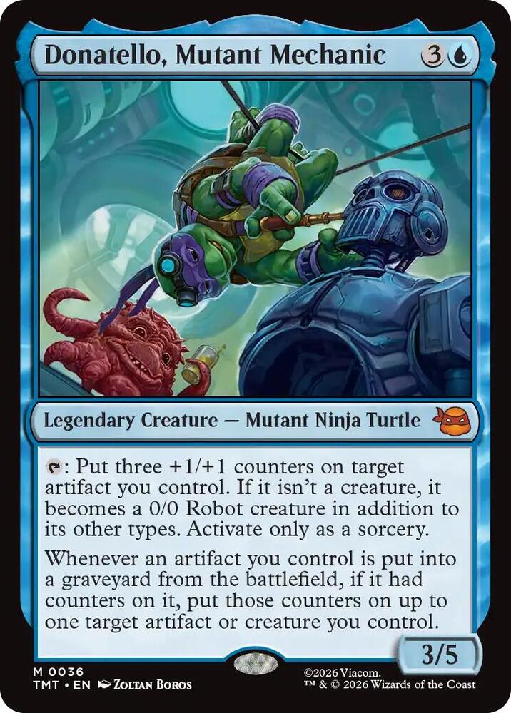Donatello, Mutant Mechanic 36/190 (Teenage Mutant Ninja Turtles)  - Foil | Good Games Morley