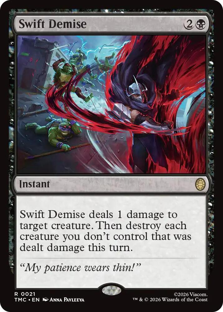 Swift Demise 21/0 (Commander: Teenage Mutant Ninja Turtles)  | Good Games Morley