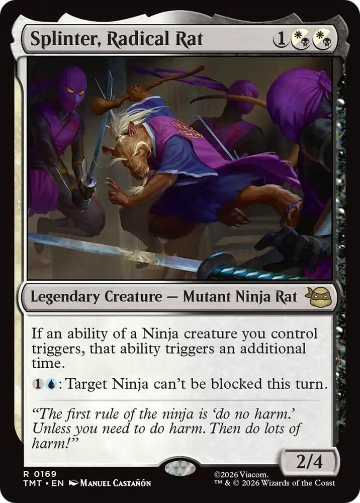 Splinter, Radical Rat 169 (Teenage Mutant Ninja Turtles)  - Foil | Good Games Morley