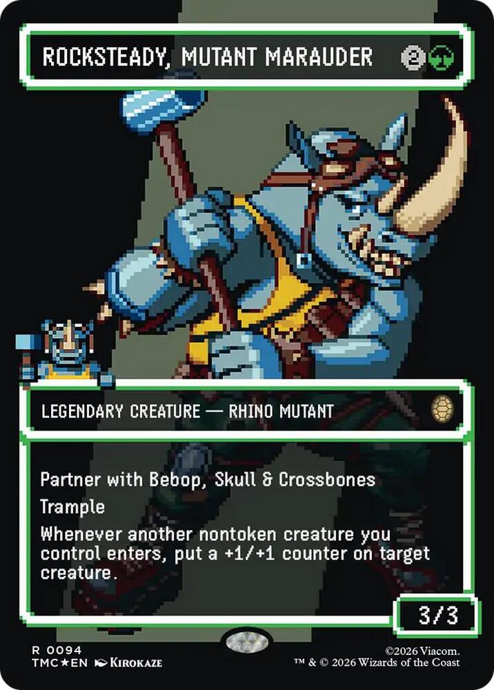 Rocksteady Mutant Marauder Borderless Surge Foil 94 (Commander: Teenage Mutant Ninja Turtles)  - Surge Foil | Good Games Morley