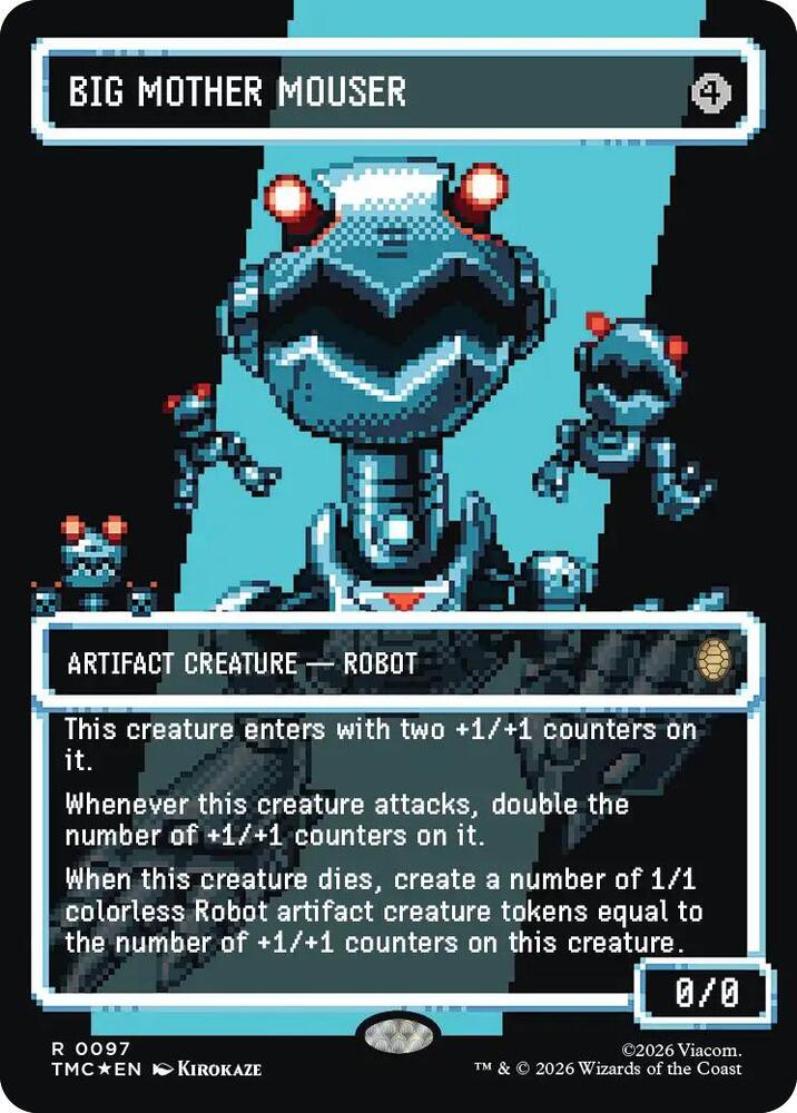 Big Mother Mouser Borderless  97/0 (Commander: Teenage Mutant Ninja Turtles)  - Surge Foil | Good Games Morley