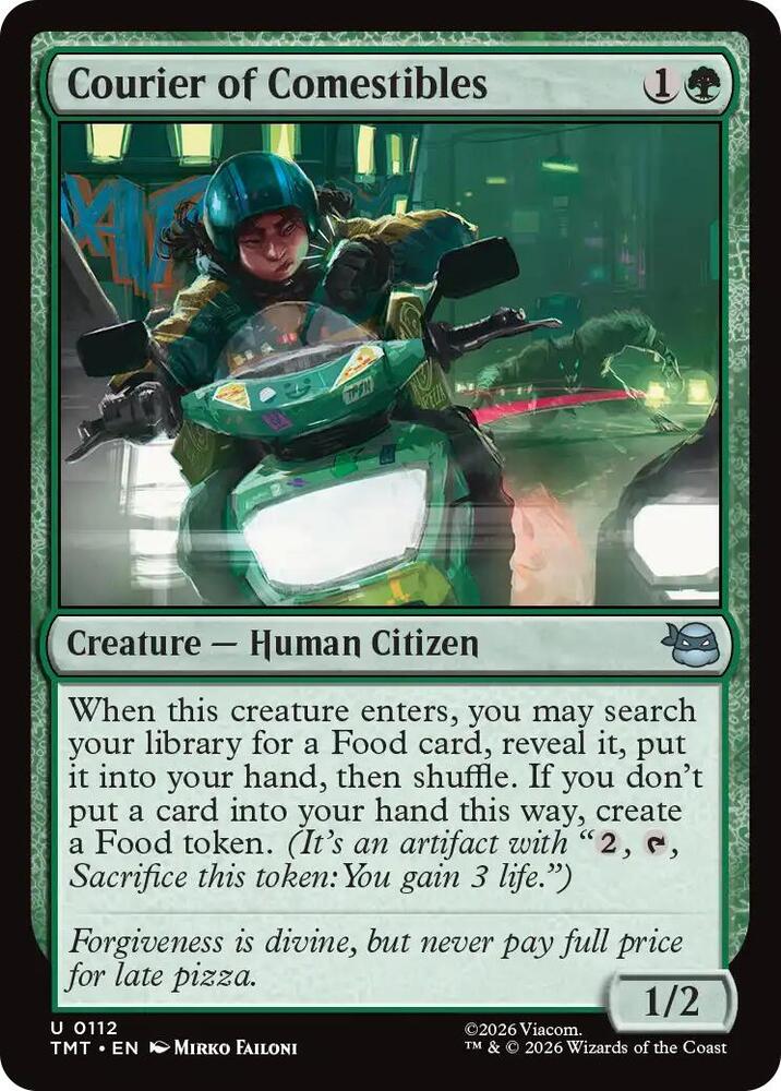 Courier of Comestibles 112/190 (Teenage Mutant Ninja Turtles)  - Foil | Good Games Morley