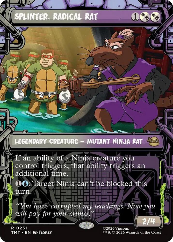 Splinter, Radical Rat 251/190 (Teenage Mutant Ninja Turtles)  - Showcase | Good Games Morley
