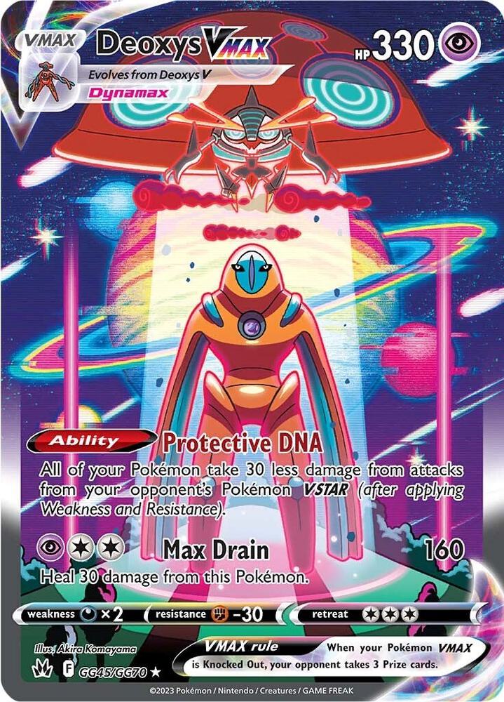 Deoxys VMAX GG45/GG70 (SWSH: Crown Zenith: Galarian Gallery)  - Holofoil | Good Games Morley