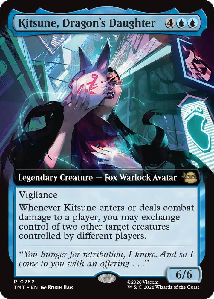 Kitsune. Dragon's Daughter 262/190 (Teenage Mutant Ninja Turtles)  - Extended Art Foil | Good Games Morley
