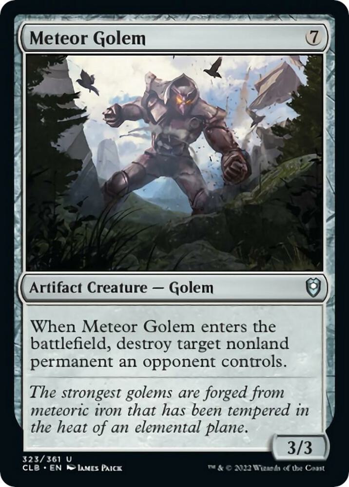 Meteor Golem 323 (Commander Legends: Battle for Baldur's Gate)  | Good Games Morley
