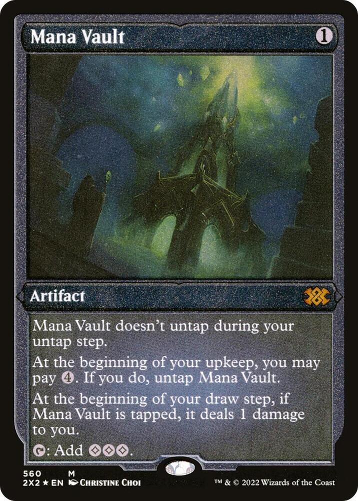 Mana Vault Foil Etched 560 (Double Masters 2022)  - Foil | Good Games Morley
