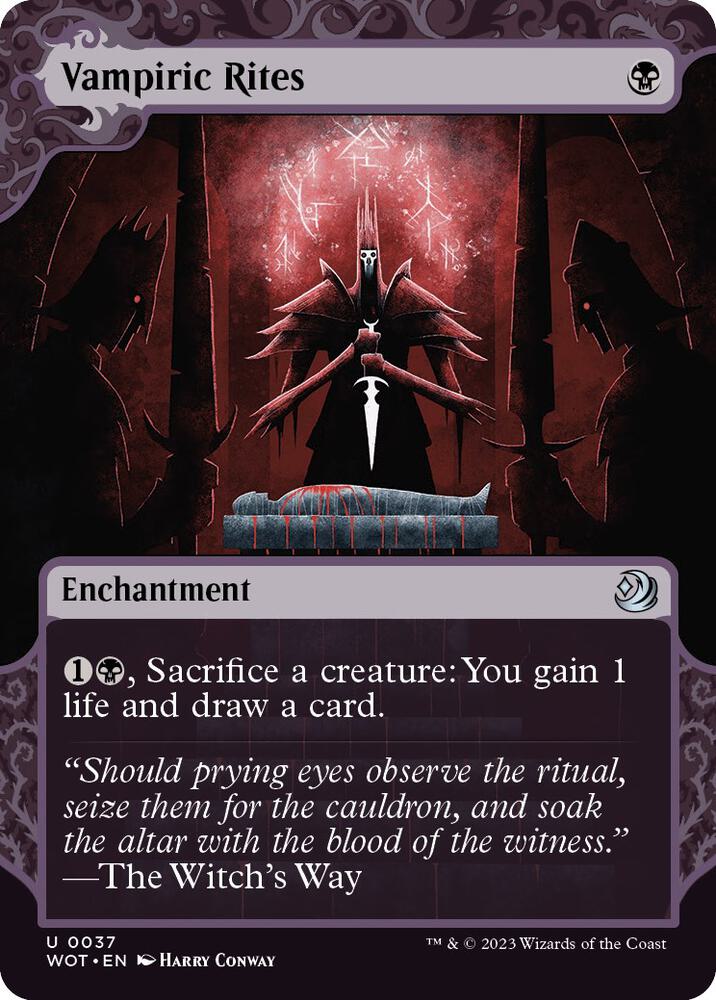 Vampiric Rites 37/63 (Wilds of Eldraine: Enchanting Tales)  - Showcase Foil | Good Games Morley