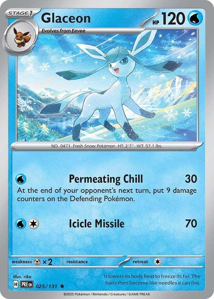 Glaceon 025/131 (SV: Prismatic Evolutions)  - Holofoil | Good Games Morley