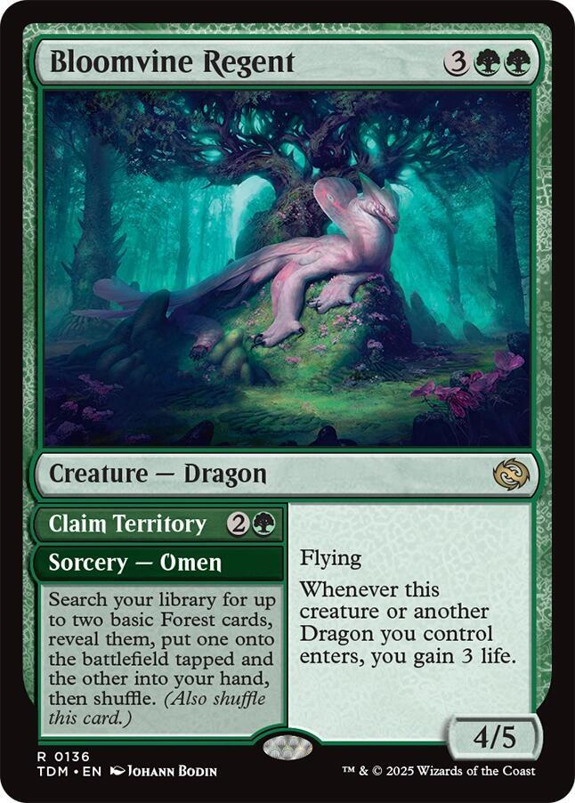 Bloomvine Regent // Claim Territory 136 (Tarkir: Dragonstorm)  - Foil | Good Games Morley