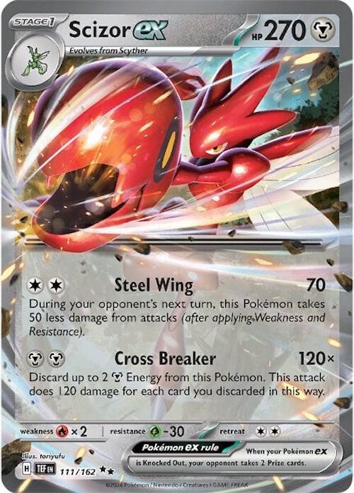 Scizor ex 111/162 (SV05: Temporal Forces)  - Holofoil | Good Games Morley