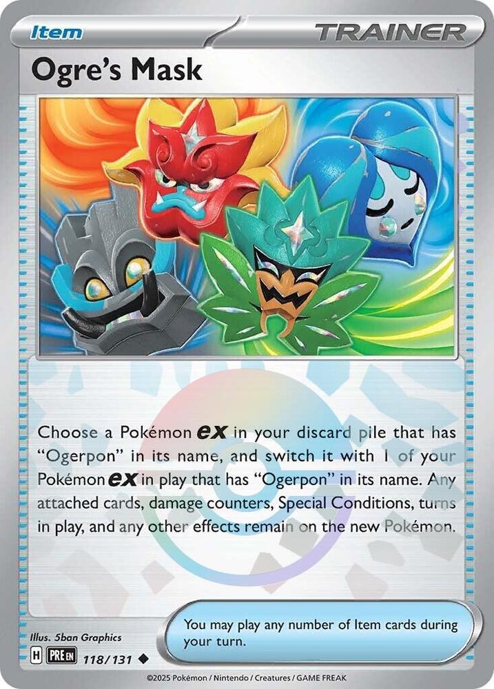 Ogre's Mask 118/131 (SV: Prismatic Evolutions)  - Poke Ball Holofoil | Good Games Morley